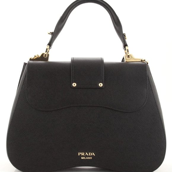 PRADA BLACK HANDBAG - Picture 2 of 8